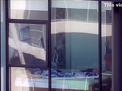 My most gracious neighbor lets her boyfriend jerk off on her tight body