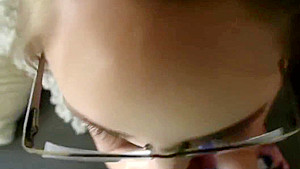 My roommate Nickey Huntsman sucks my cock until I blow cum all over her!