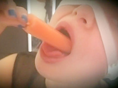 My srip tease dance with mask & cute buttplug tail