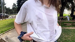 My wife prefers to train in public / everyone looks!