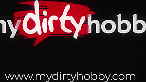 MyDirtyHobby - Nerdy college teen 18+ riding in reverse cowgirl and facialized by roommate