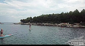 Naked Beach Day On Vacation In Croatia Enjoying Sun On Both Ingrida And Miss Pussycat