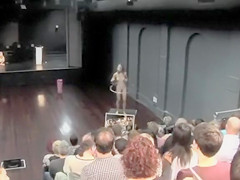 Naked Hula Hooping performance art with a Czech babe