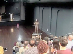 Naked Hula Hooping performance art with a Czech babe