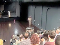Naked Hula Hooping performance art with a Czech babe