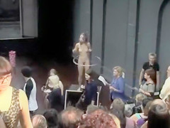 Naked Hula Hooping performance art with a Czech babe