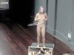 Naked Hula Hooping performance art with a Czech babe