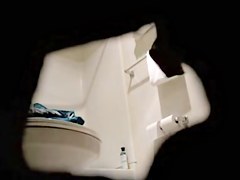 Naked bimbo also spied pissing on the toilet bowl
