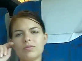 Naked pussy in a crowded train