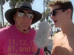 Nasty student 18+ grabs the tits of the Californian babes