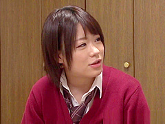 Naughty Japanese teen 18+, Madoka Hitomi gets messy cumshot