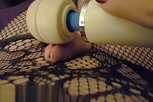 Naughty Kitty playing with her wand and Hush