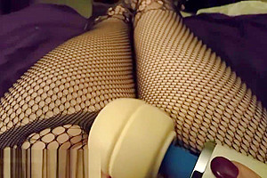 Naughty Kitty playing with her wand and Hush