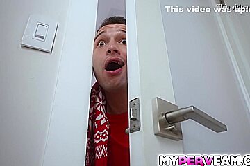Naughty Natasha And Natasha Nice - Nice Anal Fucked By Her Stepson On Christmas Eve!