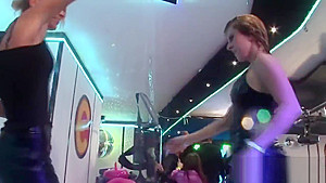 Nice peaches give head and enjoy plowing and groupsex