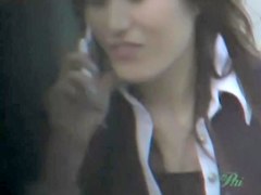 Nice sharking scene of some extremely attractive oriental bimbo