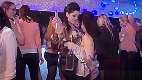 Nightclub orgy session featuring luscious starlets
