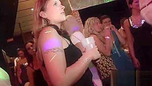 Nightclub orgy session starring numerous hot babes