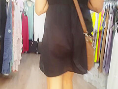 Nippleringlover Hot Milf No Panties Flashing Pierced Pussy In Public