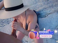 No Barriers To Love  A Young Couple Wants Public Sex And Fucks Right On The Beach With Big Ass Blonde