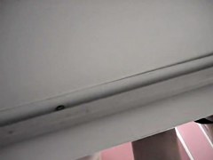 Nothing but the bare feet of the changing room amateurs