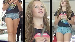 Novinha em close