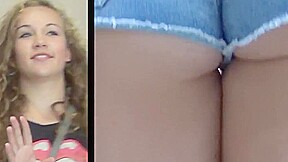 Novinha em close