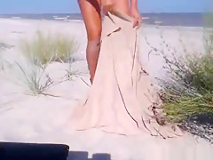 Nude Beach Orgasmic Cam Show