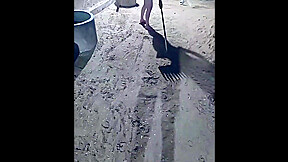 Nude Desi Housewife Working In Her Farm