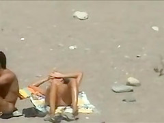 Nude Sunbathing at the Public Beach