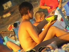 Nude beach images with sexy babes