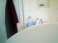 Nude wife spied in the bathroom