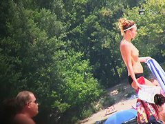 Nudist beach filled with naked pussies