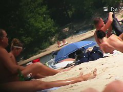 Nudist beach filled with naked pussies