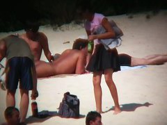 Nudist beach shots of sexy and tanned women