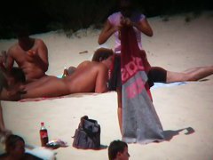 Nudist beach shots of sexy and tanned women