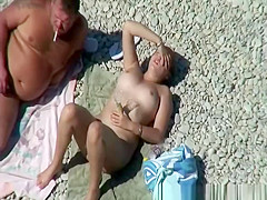 Nudist woman with hairy pussy