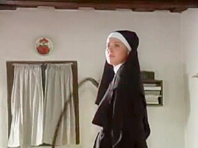 Nun whipping young slavegirl