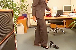 Nylon Sex In Office  Cum On My Pantyhose After Fuck