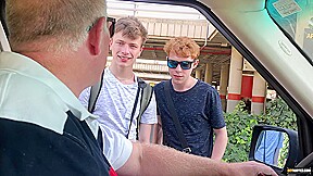 Obedient twinks tormented and fucked in rough raw foursome