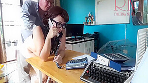 Office Domination  Boss Makes The Secretary Suck His Cock  Nude Secretary  Blowjob  Chapter 2