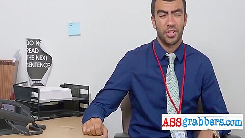 Office Meeting With Bondage Sex Games Between Horny Gay Studs  5 Min