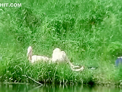 Older guy fucks a teen 18+ girl by the river