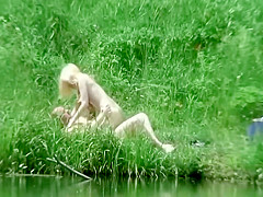 Older guy fucks a teen 18+ girl by the river