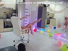 Olesyabulletka Upskirt Twitch Pole Dance Streamer