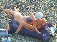 On Public Beach  Oral Sex