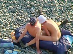On Public Beach  Oral Sex