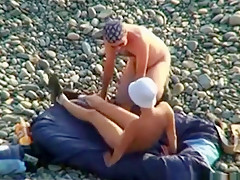 On Public Beach  Oral Sex