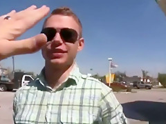 Out in public: Big dick Car lot