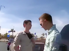 Out in public: Big dick Car lot